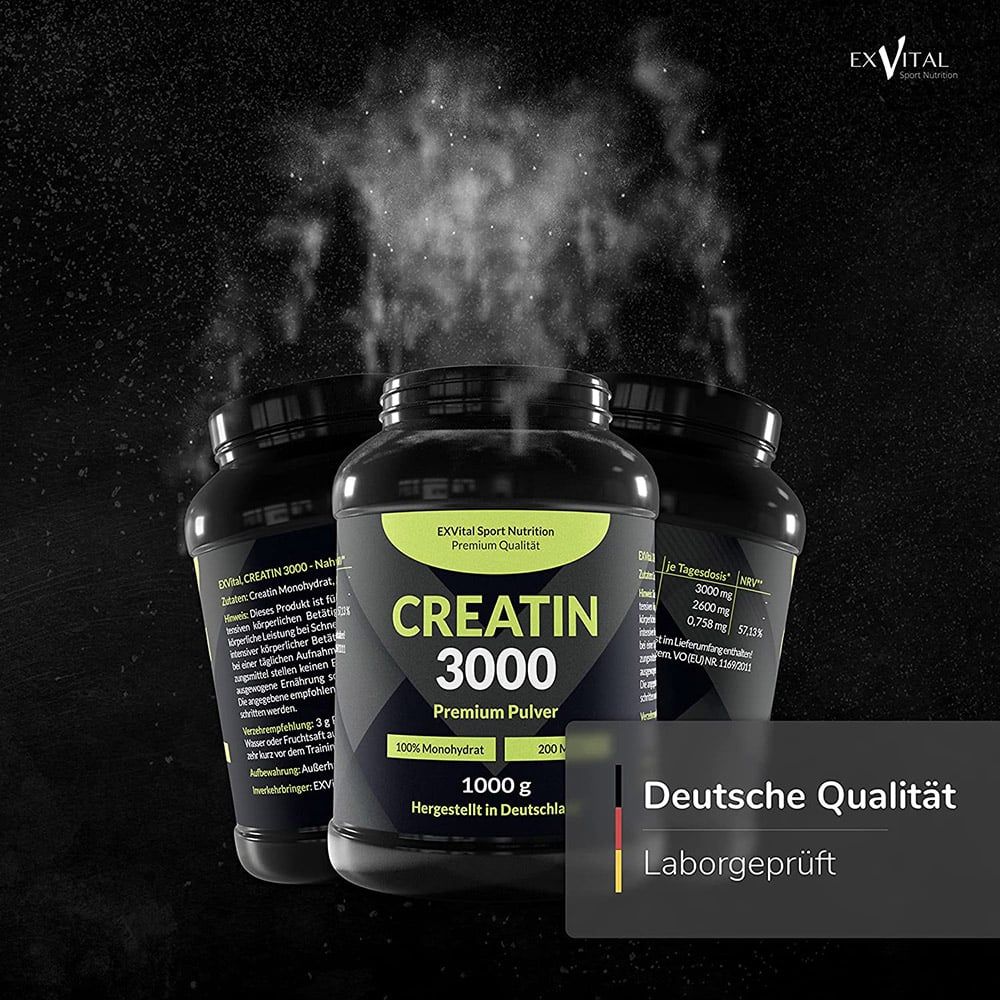 EXVital® Creatin 3000 Monohydrat premium Pulver