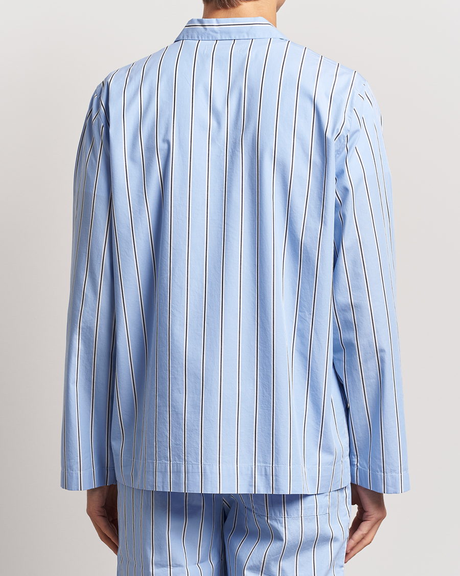 Tekla Poplin Pyjama Shirt Basset Stripes