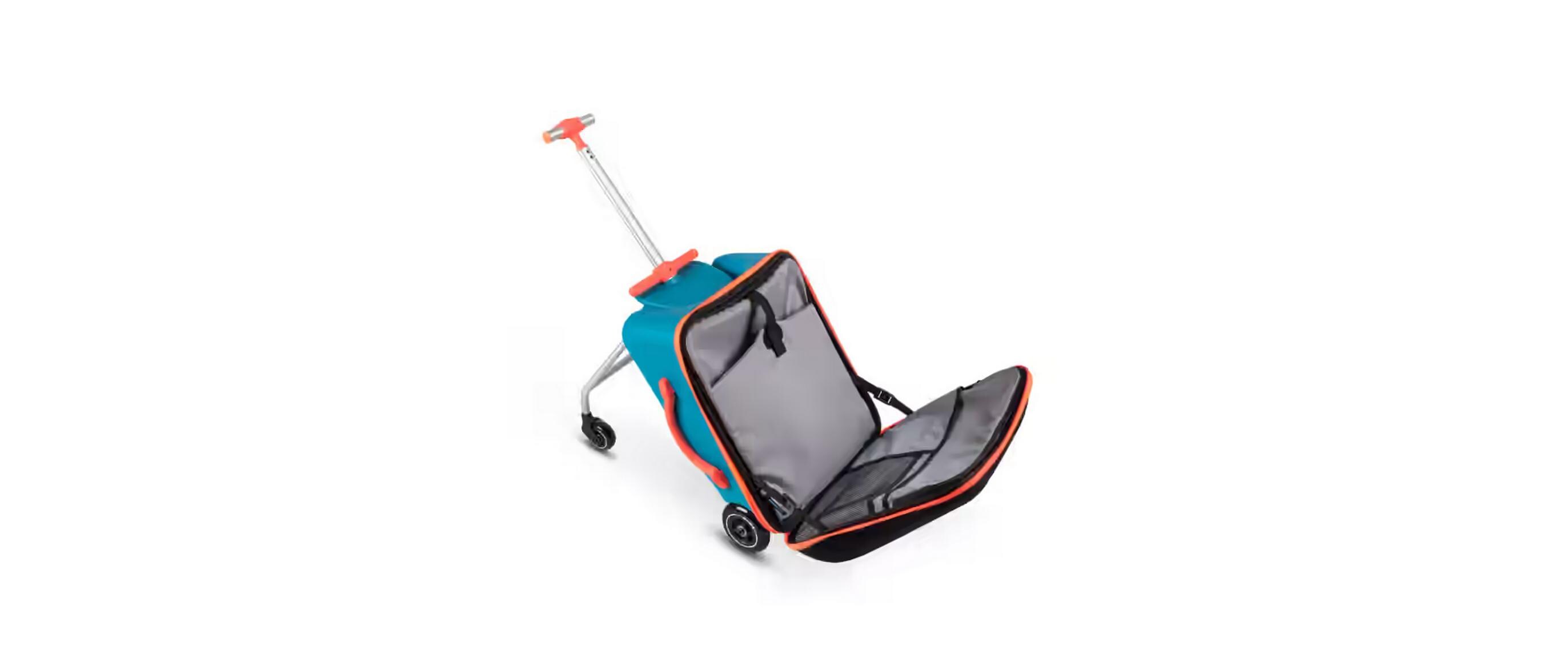Kinder-Reisekoffer Micro Luggage Eazy Ocean Blue<br>Koffer, Trolley und Buggy in einem