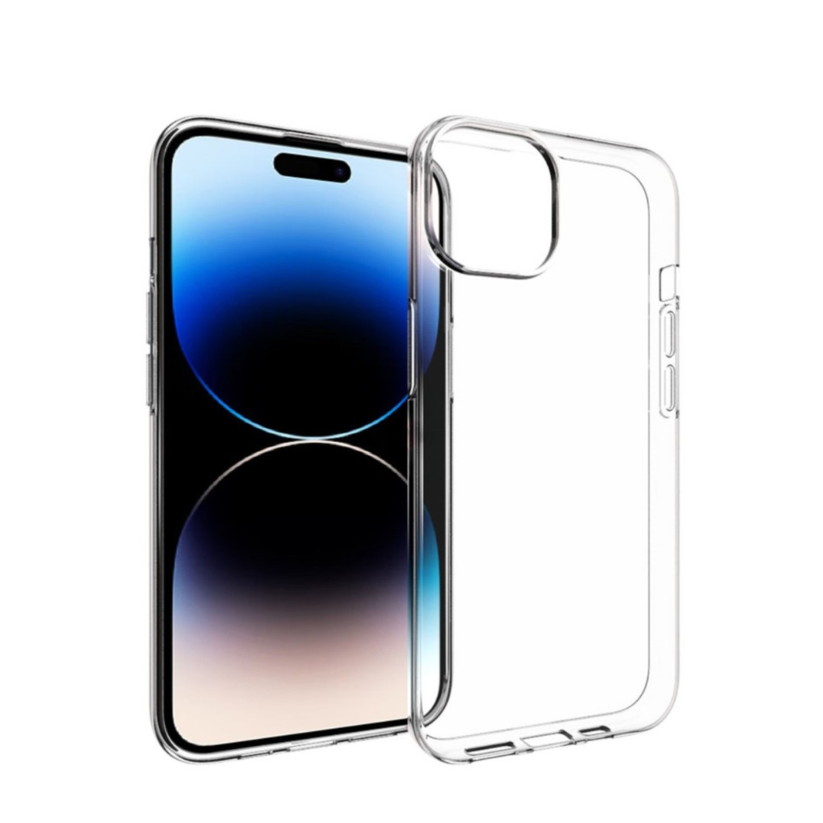 iPhone 15 Gummi Case Hülle Slim Design 1.0 mm - Transparent