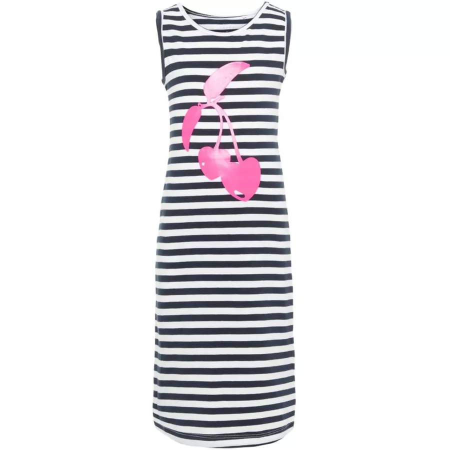 name it Girls Kleid Nkfvippa bright white Cherry-Print