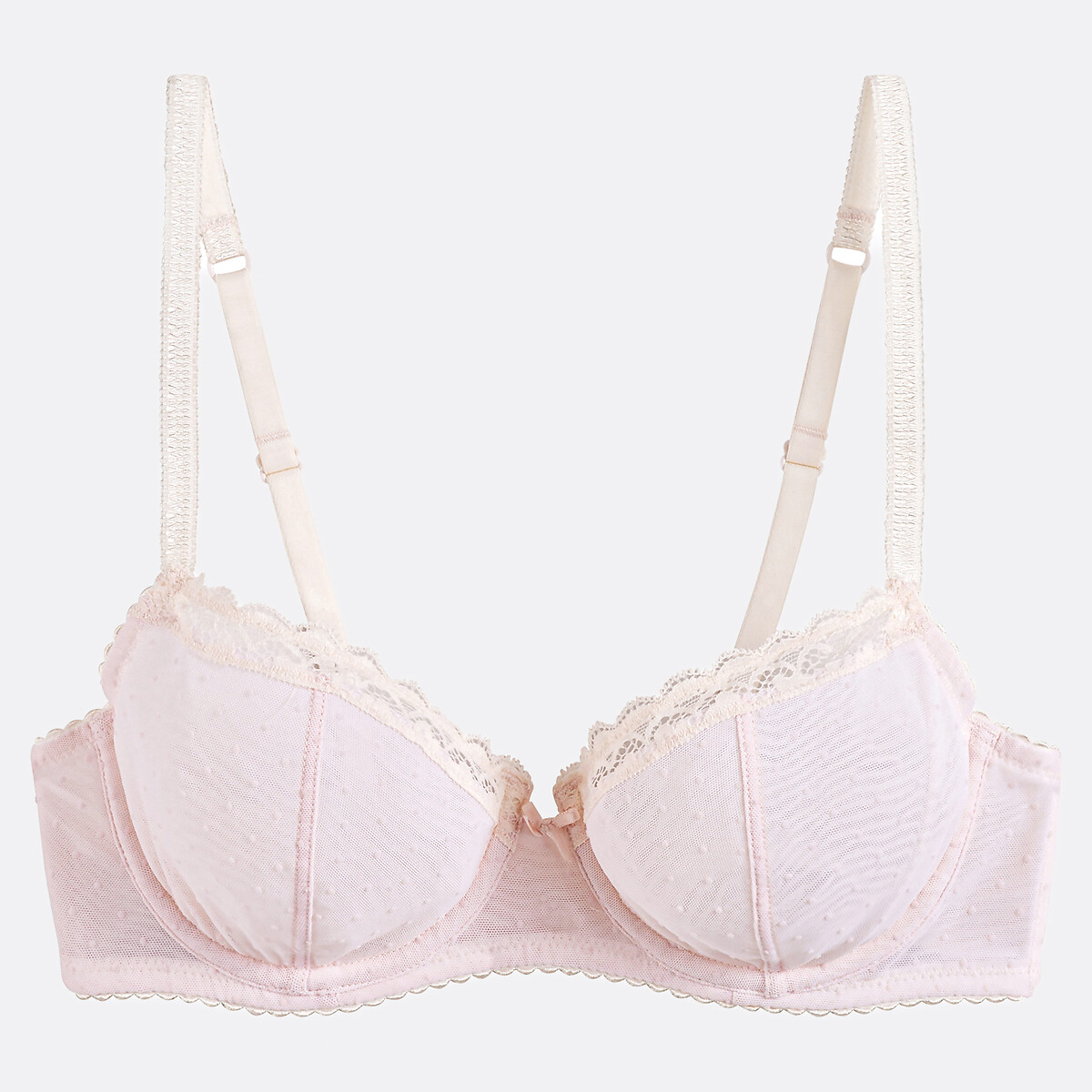 COLEÇÕES LA REDOUTE<br>Sutiã estruturado em tule floculado, Alix