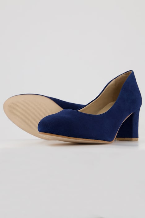 Pumps, Veloursleder, Weite H
