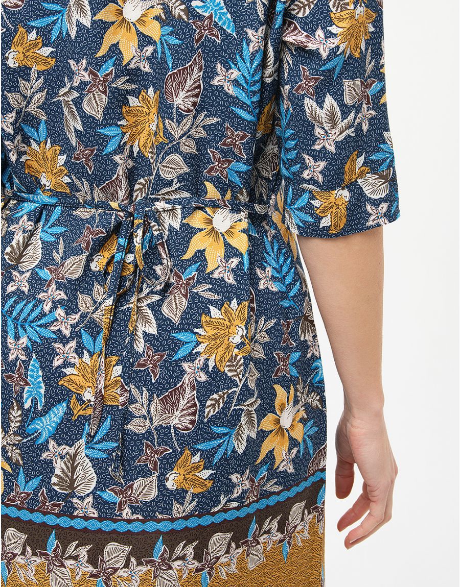 Robe motifs floraux bleu