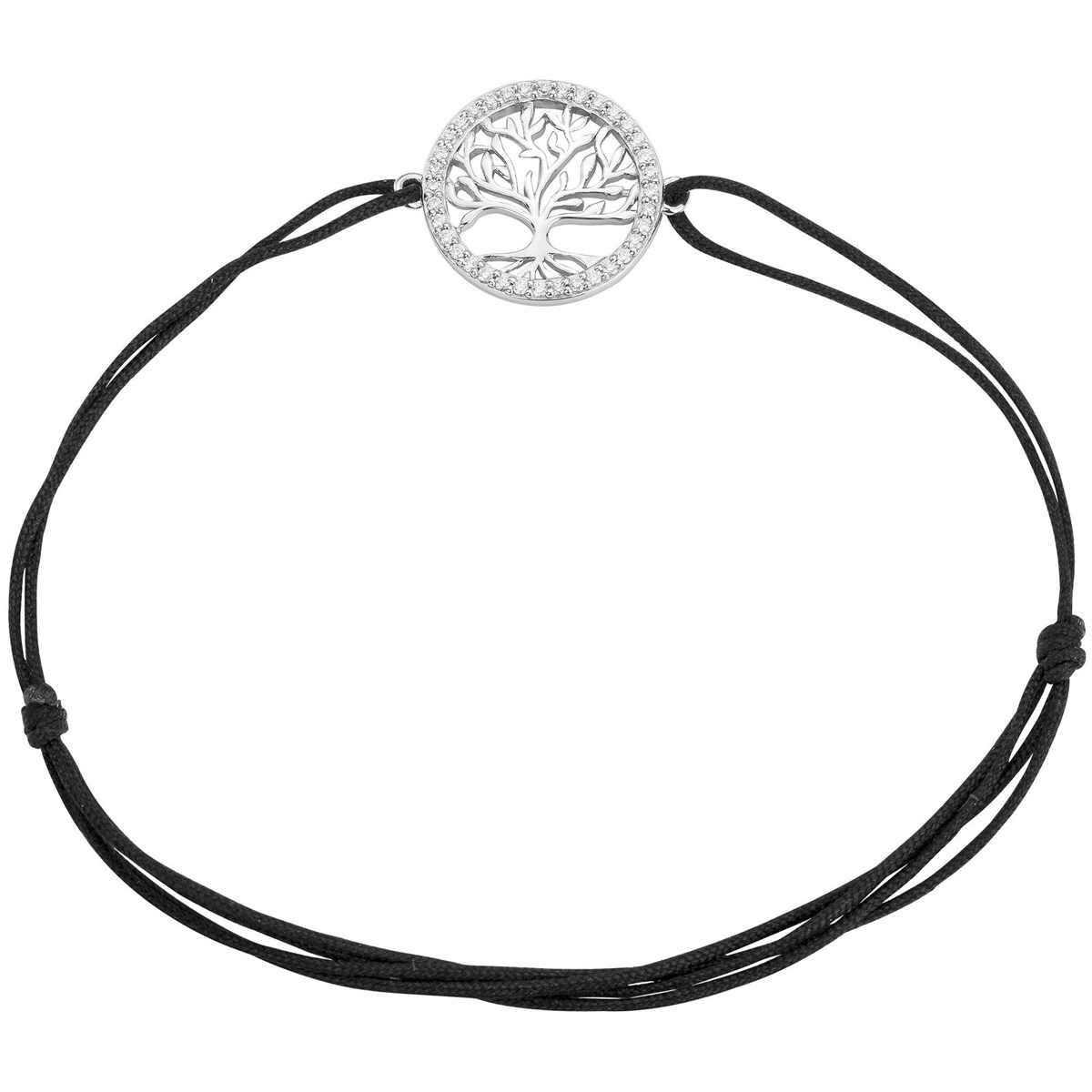 Bracelet en Argent avec oxyde de zirconium blanc