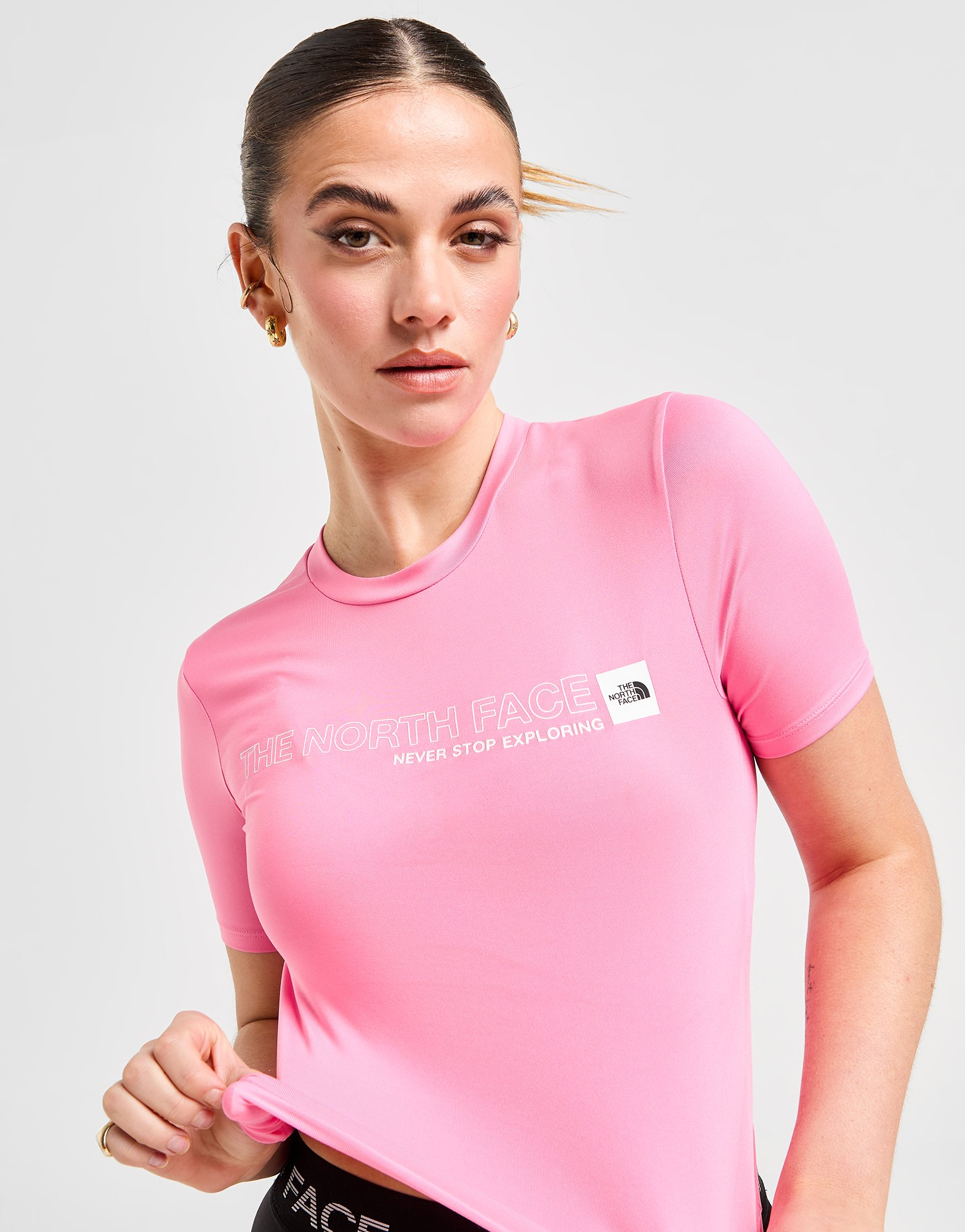 The North Face T-shirt court Outline Logo Slim Femme