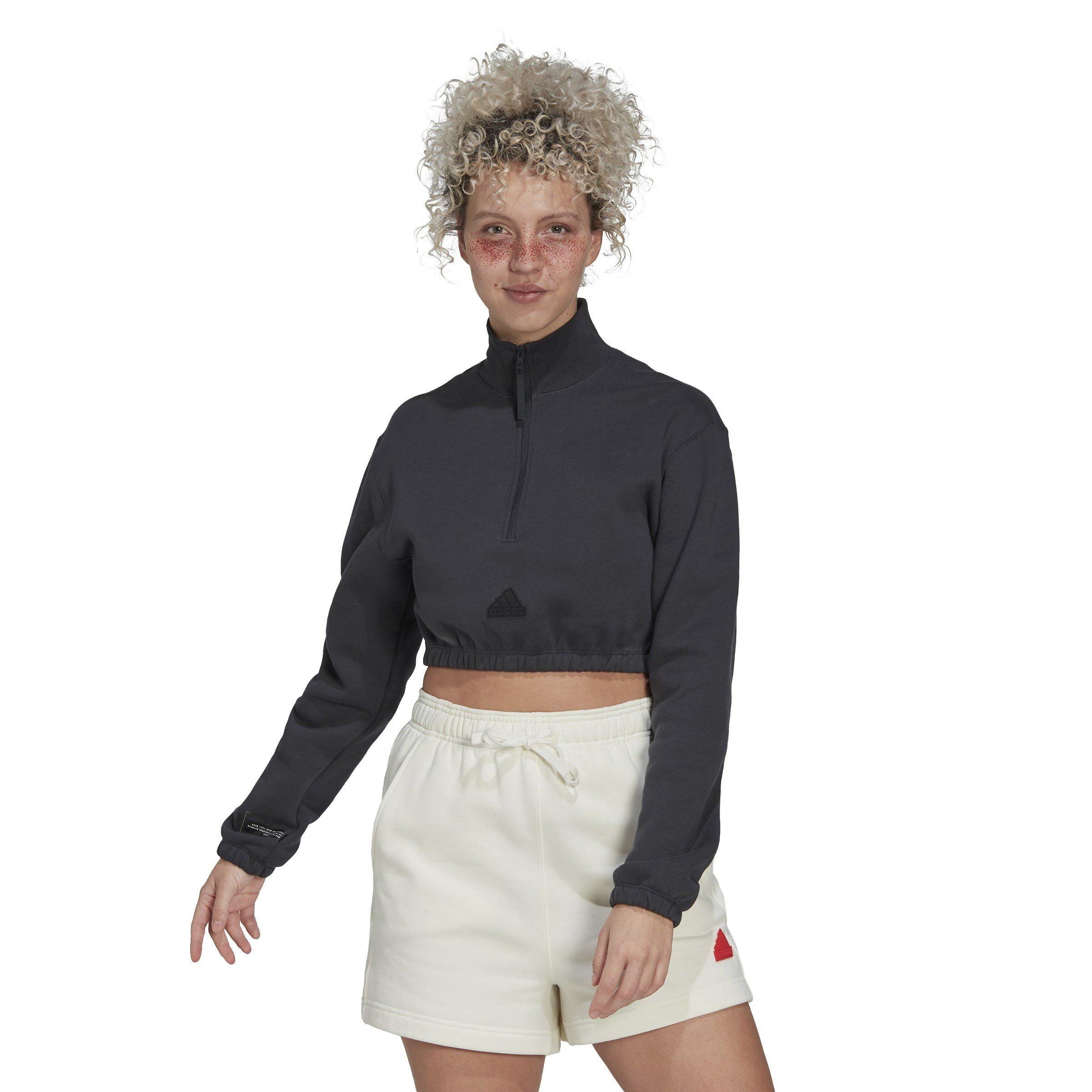adidas Cropped Half Zip Sweater Womens