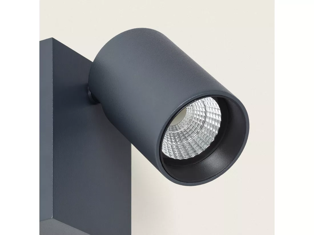 Applique Murale Extérieure LED 10W Aluminium CCT Sélectionnable Kuriya Rouille