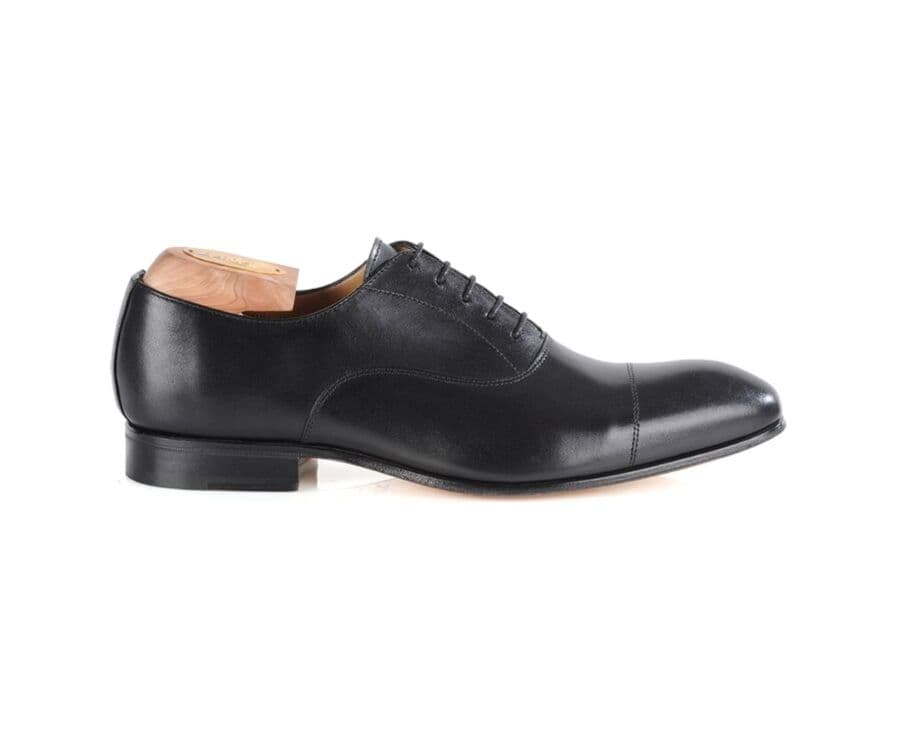 Richelieu homme Noir II semelle cuir - BRISBURY