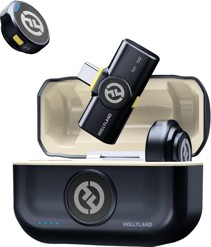 Hollyland - Lark M2 - Microfoon - USB-C - Lichtgewicht - Veelzijdige Draagmogelijkheden