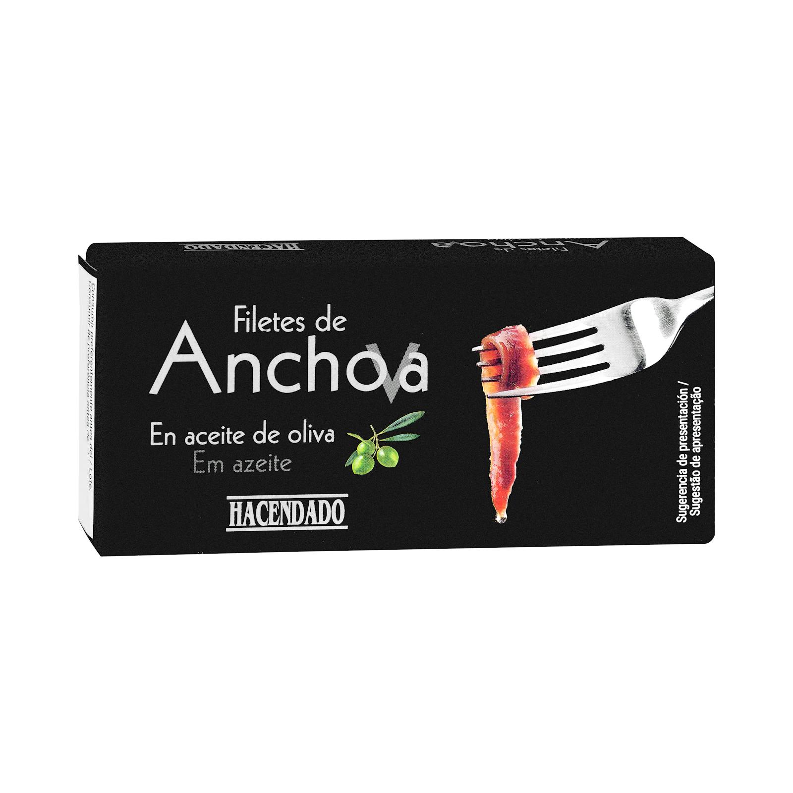 Filets d'anchois à l'huile d'olive Hacendado