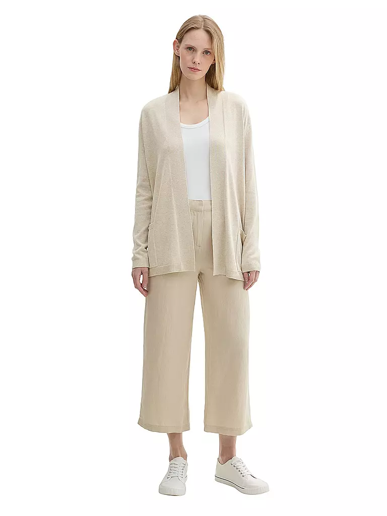 TOM TAILOR Strickjacke beige