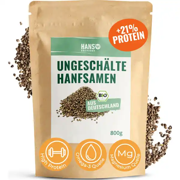 Bio Ungeschälte Hanfsamen