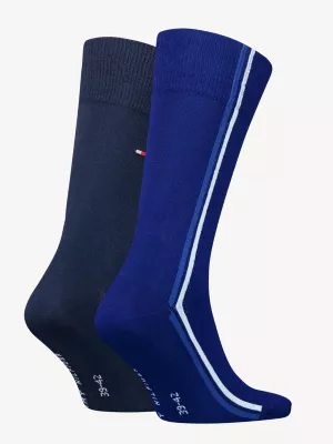 Pacote com 2 pares de meias Classics Global Stripe