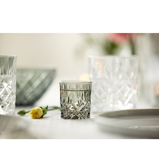 Lyngby Glas Sorrento 4-pak Shotglas, Smoke, 4 cl