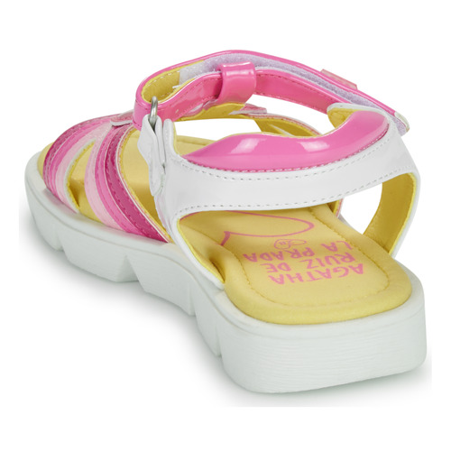 Agatha Ruiz de la Prada - SANDALIA CORAZON - Rose / Blanc