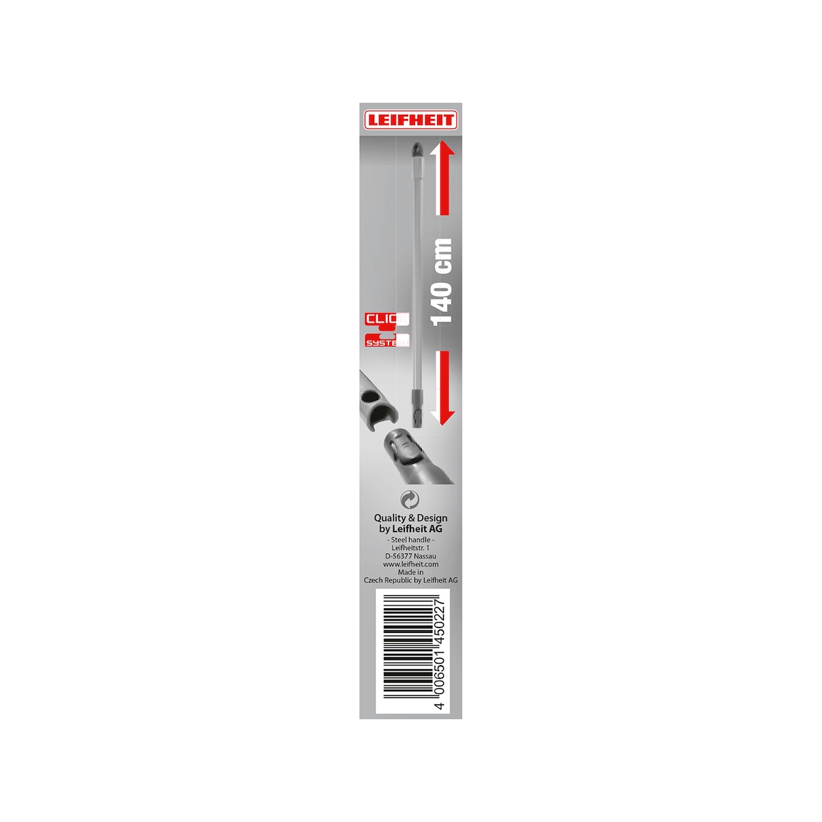 Leifheit Click Kosteskaft 140 cm