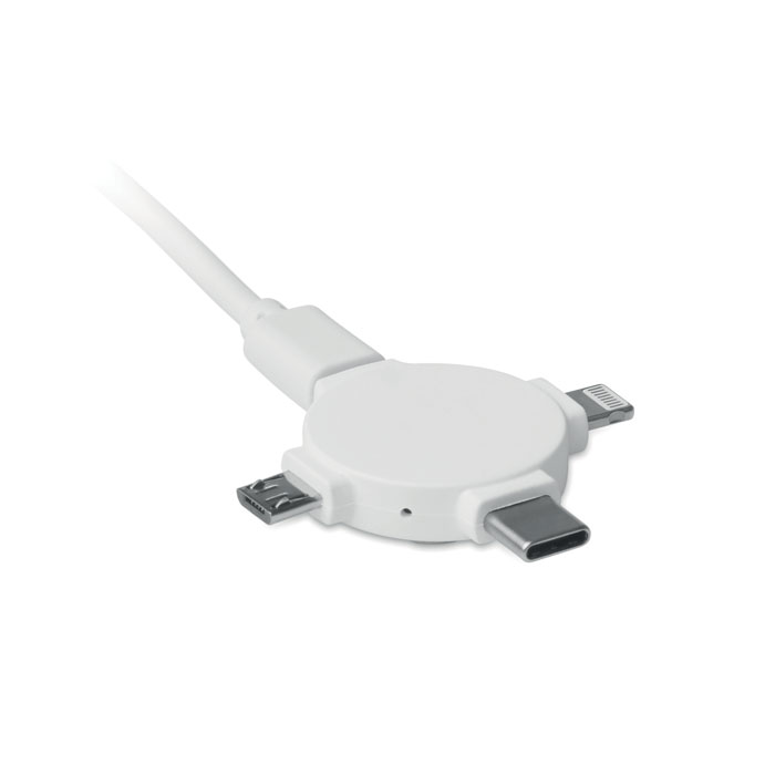 GiftRetail MO9654 - LIGO CABLE Câble avec adaptateur  3 en 1
