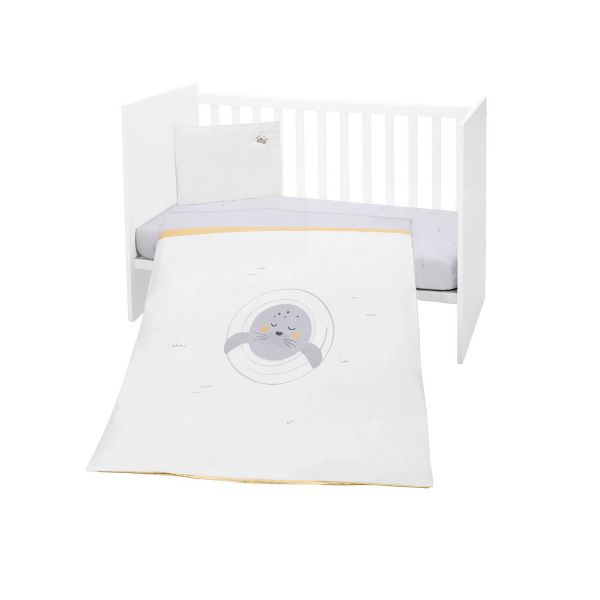 Kikkaboo Conjunto de Cama Seally Me de 3 Peças