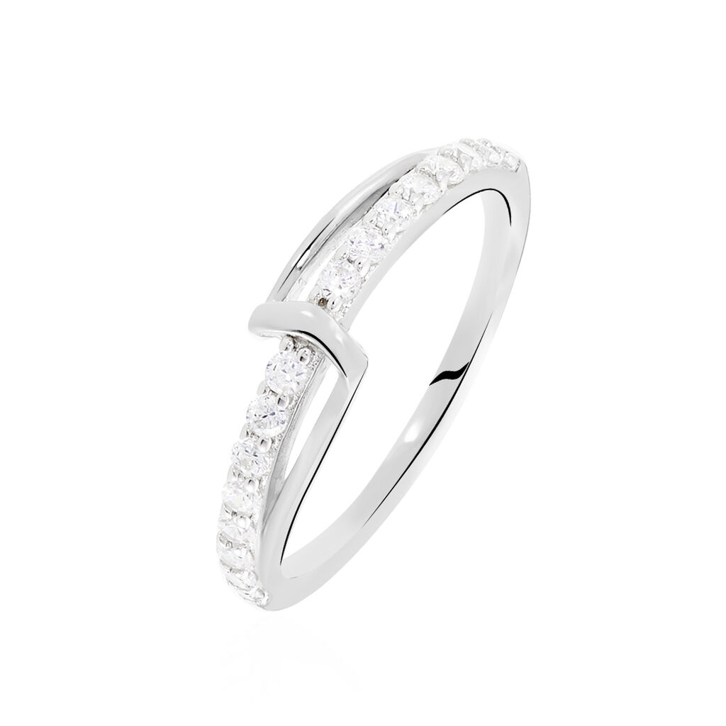 Bague Pernilla Argent Blanc Oxyde De Zirconium