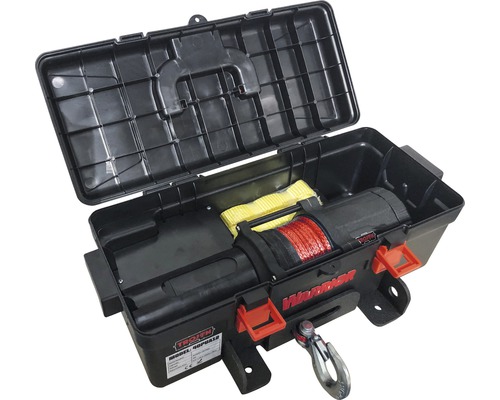 TROJAN draagbare elektrische lier 4000LB / 1,8t synthetisch touw 12V