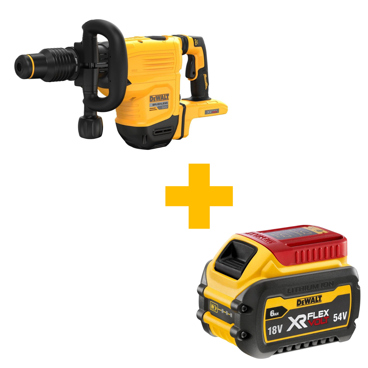 DeWALT DCH832N Accu Breekhamer SDS-Max 10,5J 6kg 54V XR FlexVolt Basic Body