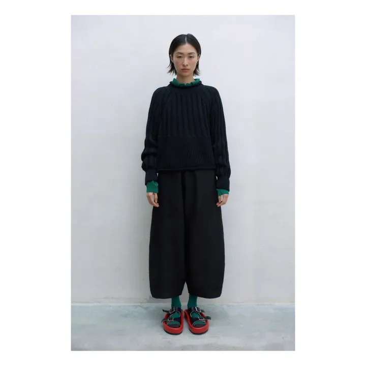 Cordera Pull Ribbed | Noir