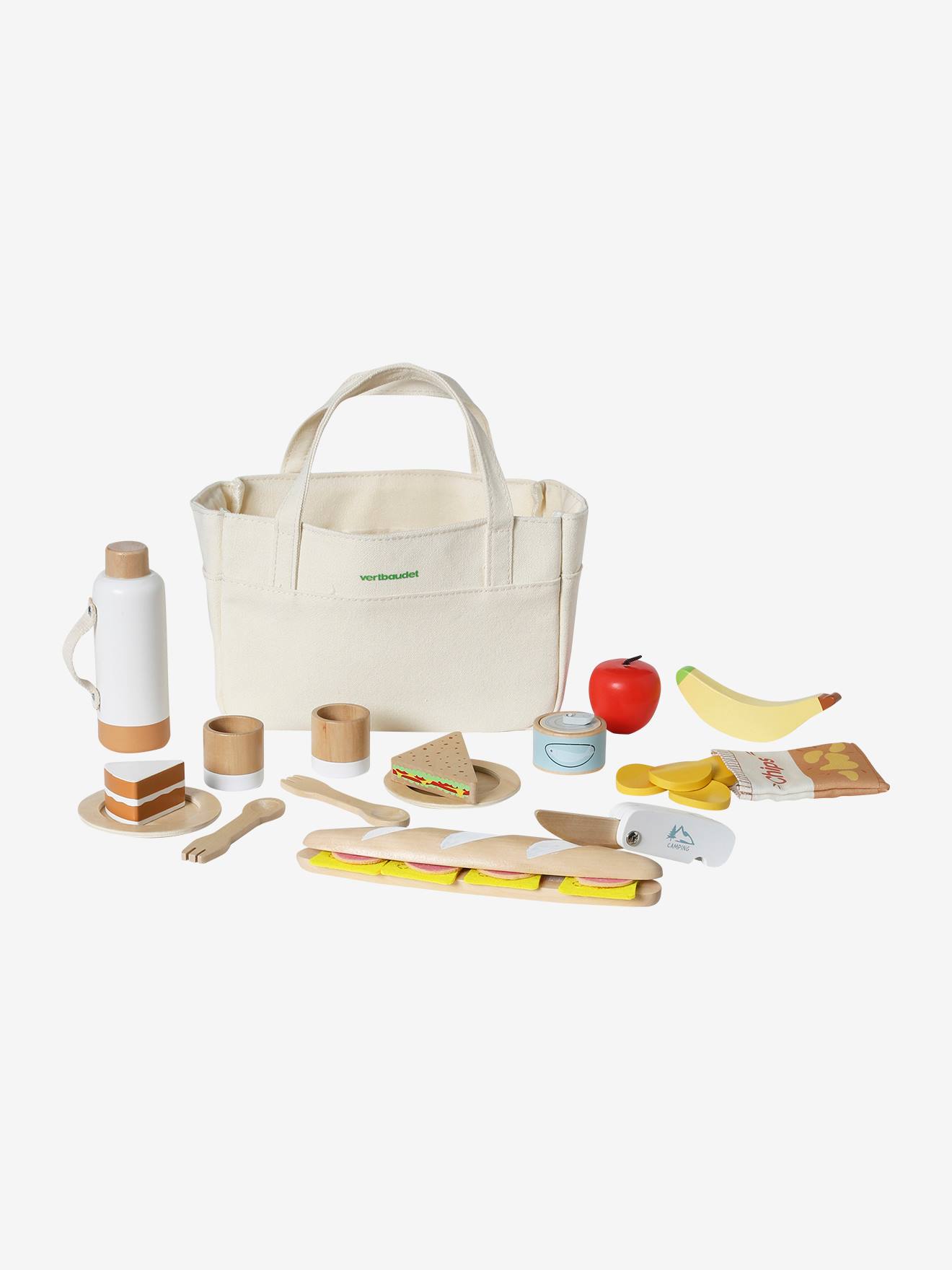 Conjunto de doces de piquenique de madeira com certificação FSC®