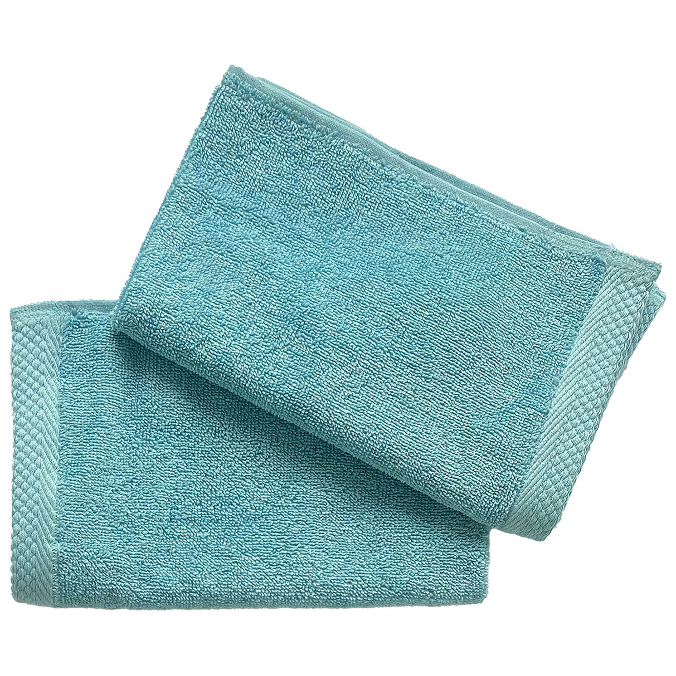 Soft by Perle de Coton 2 Serviettes Invité aqua