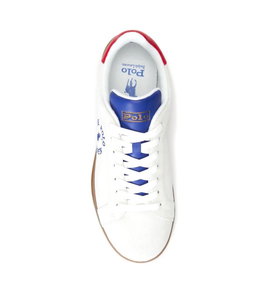 Tênis Ralph Lauren HRT de couro branco