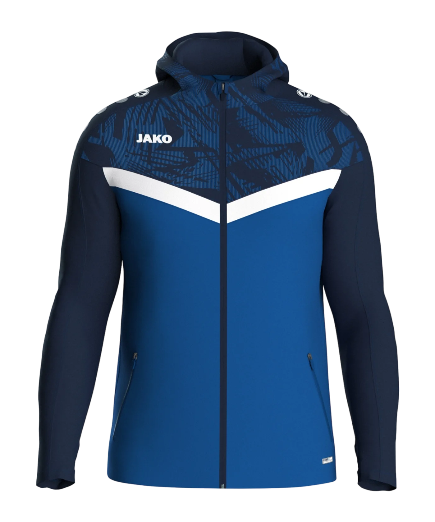 JAKO Iconic Kapuzenjacke Kids Blau F403