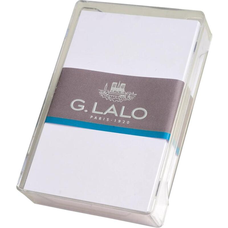 80 cartes bristol 320g 80x128mm boîte cristal - extra blanc