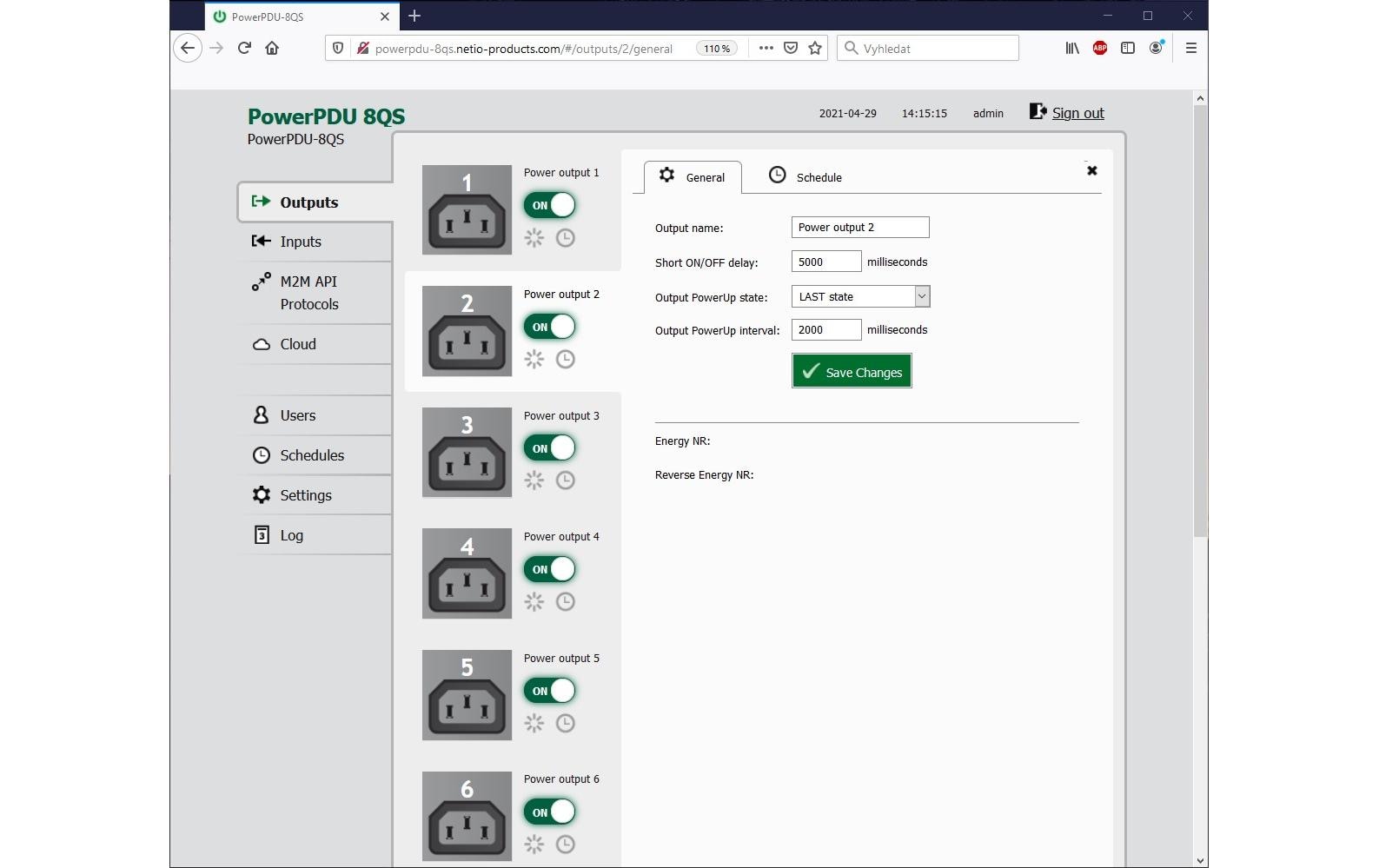 PowerPDU 8QS<br>LAN-gesteuerter und messbarer Stromverteiler mit 8 Ausgängen