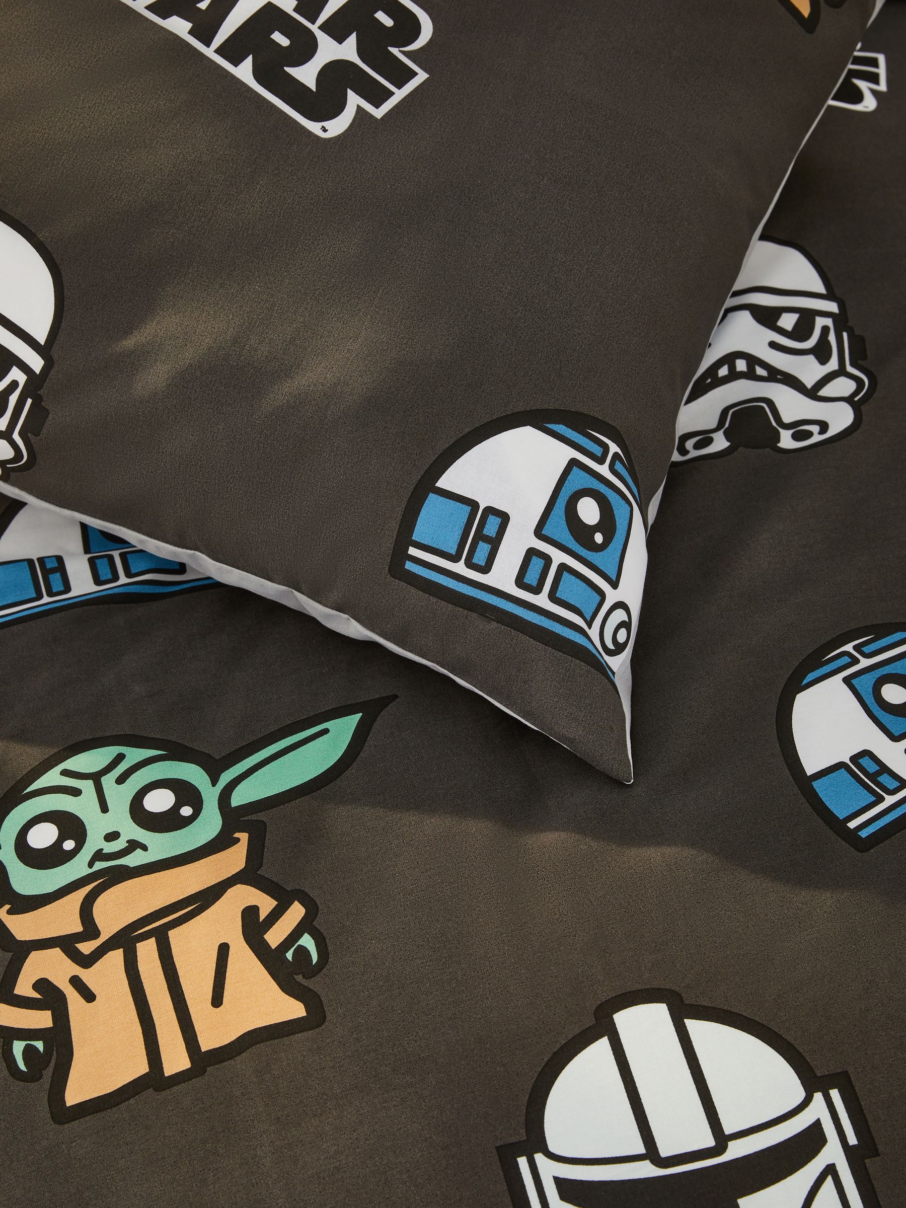 Oplichtend in het donker Star Wars Grogu 100% katoenen eenpersoons dekbedovertrek en kussensloopset