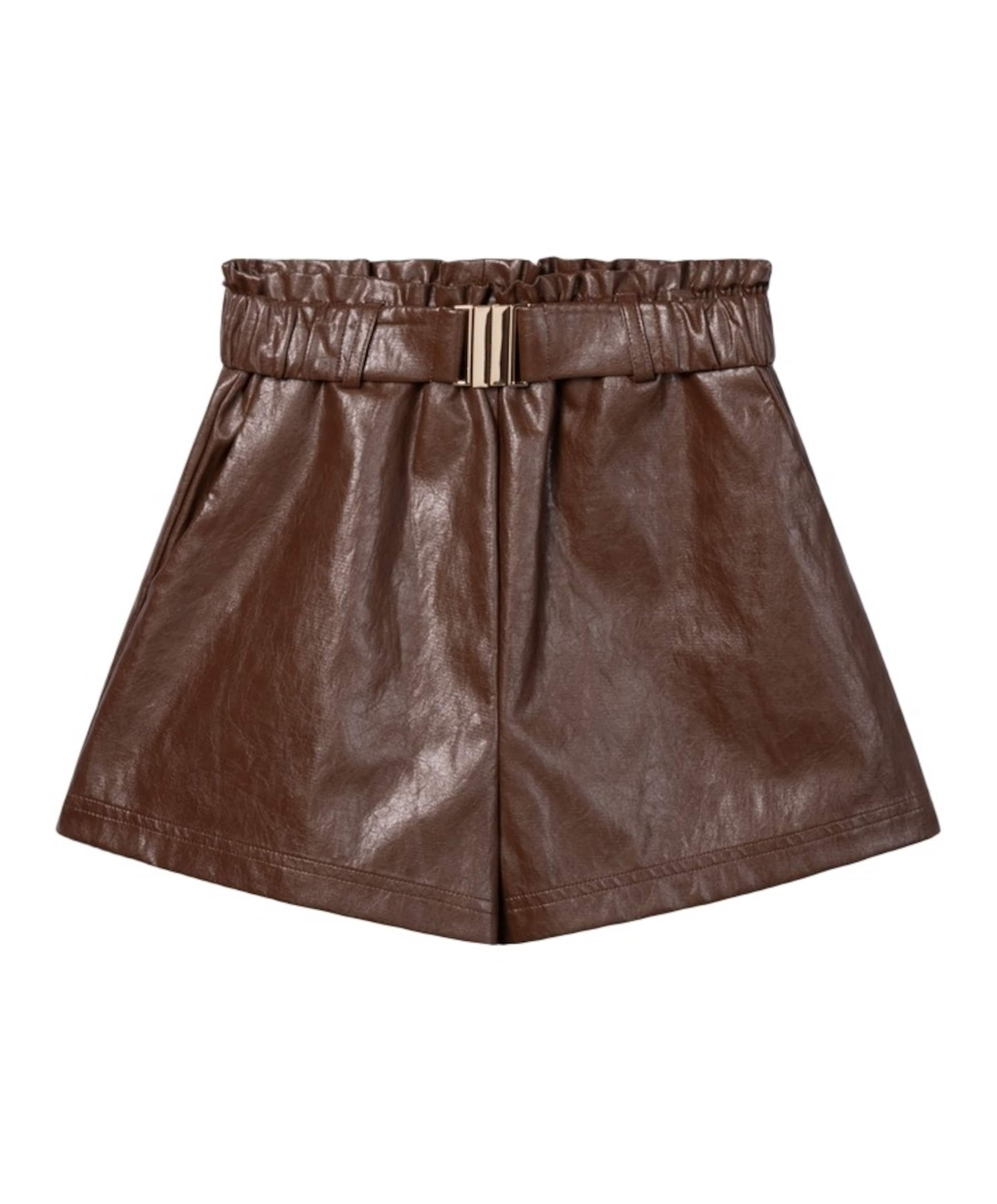 Aaiko Girls RIKKI PU CO 621 G meisjes korte broek bruin