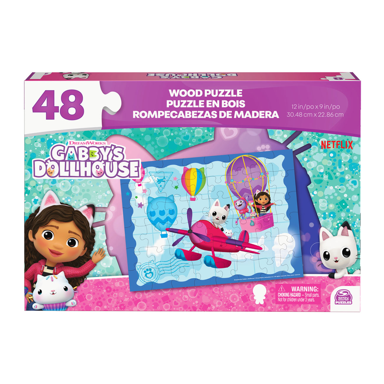 Gabby's Poppenhuis Houten Puzzel, 24st.