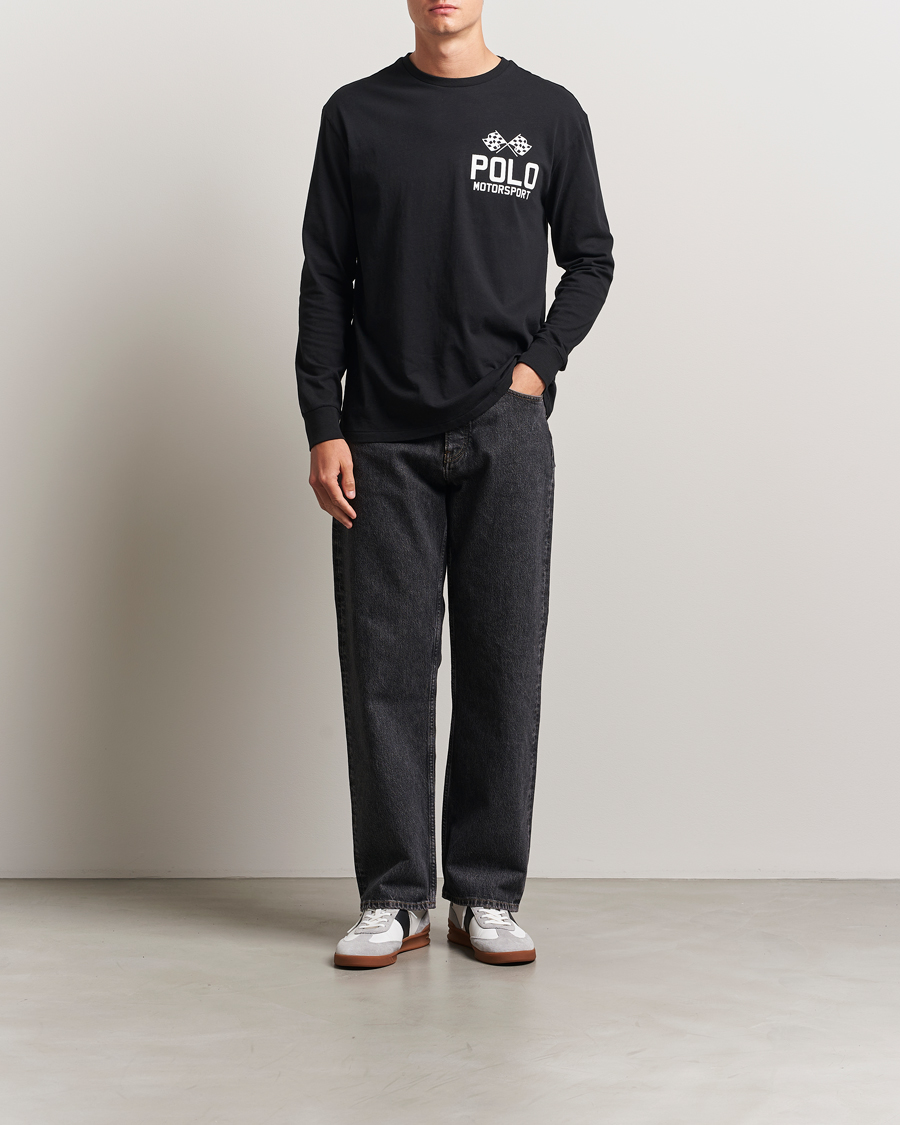 Polo Ralph Lauren RL Motorsport Long Sleeve Tee Polo Black