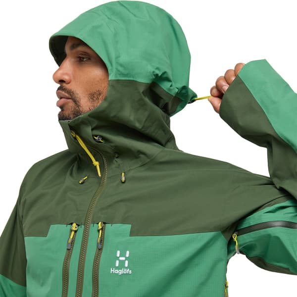 Veste alpinisme HAGLÖFS SPITZ GTX PRO JACKET M SEAWEED GREEN/DK JELLY GREEN