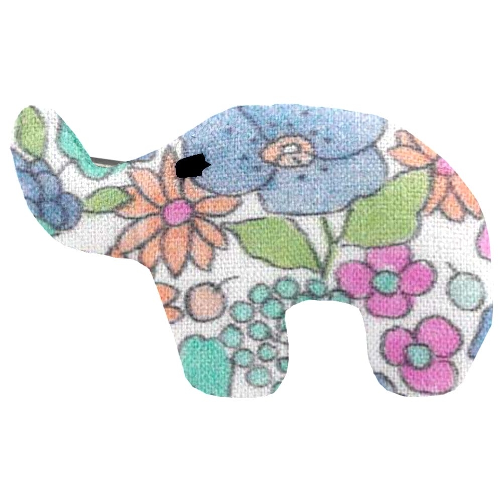 Barrette Eléphanteau Pastel Fleuri