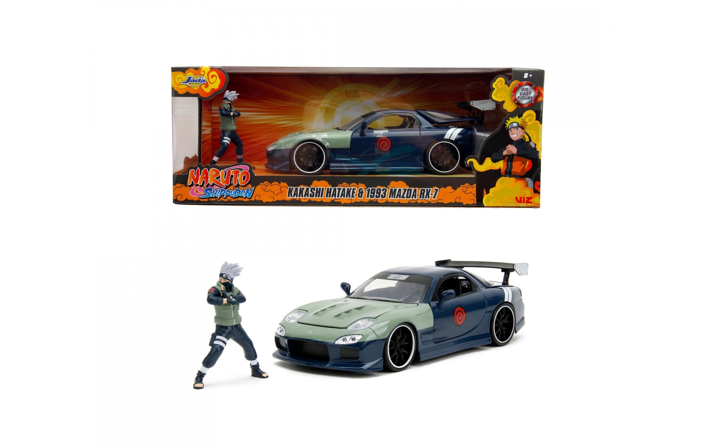 Mazda RX-7 FD Naruto 1:241995 Mazda RX-7 Modellauto mit Kakashi Hatake Figur