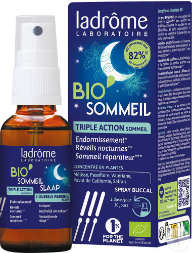 Ladrôme Bio'Sommeil Spray Buccal Bio Triple Action 20ml
