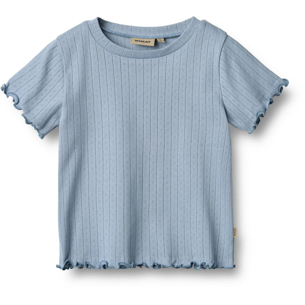 Køb Wheat Morning Sky Rib T-shirt S/S Irene