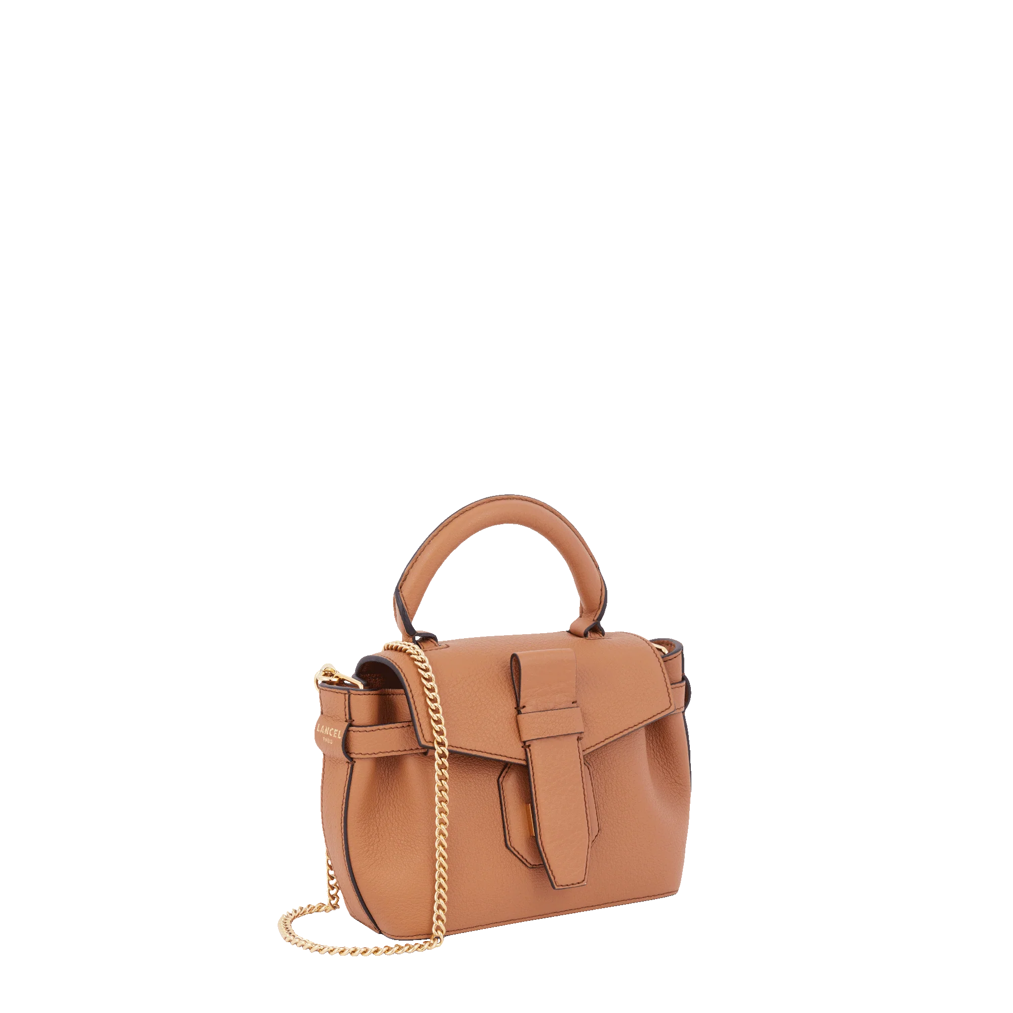Mini sac porté main Charlie de Lancel-Camel
