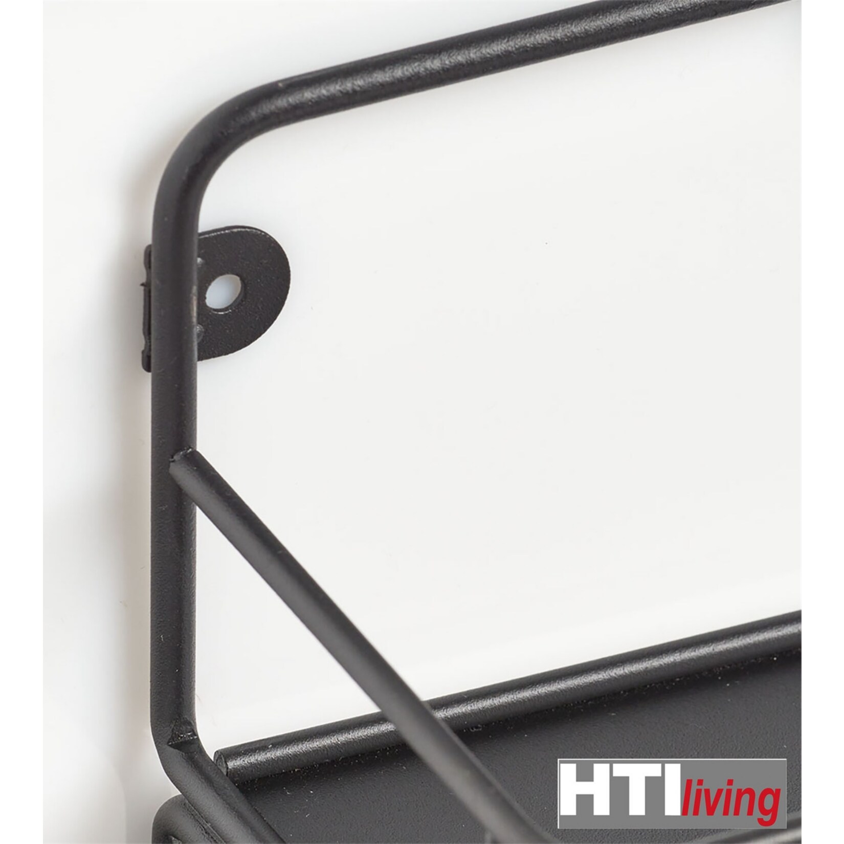 HTI-Living Wandregal mit Haken Metall, Holz