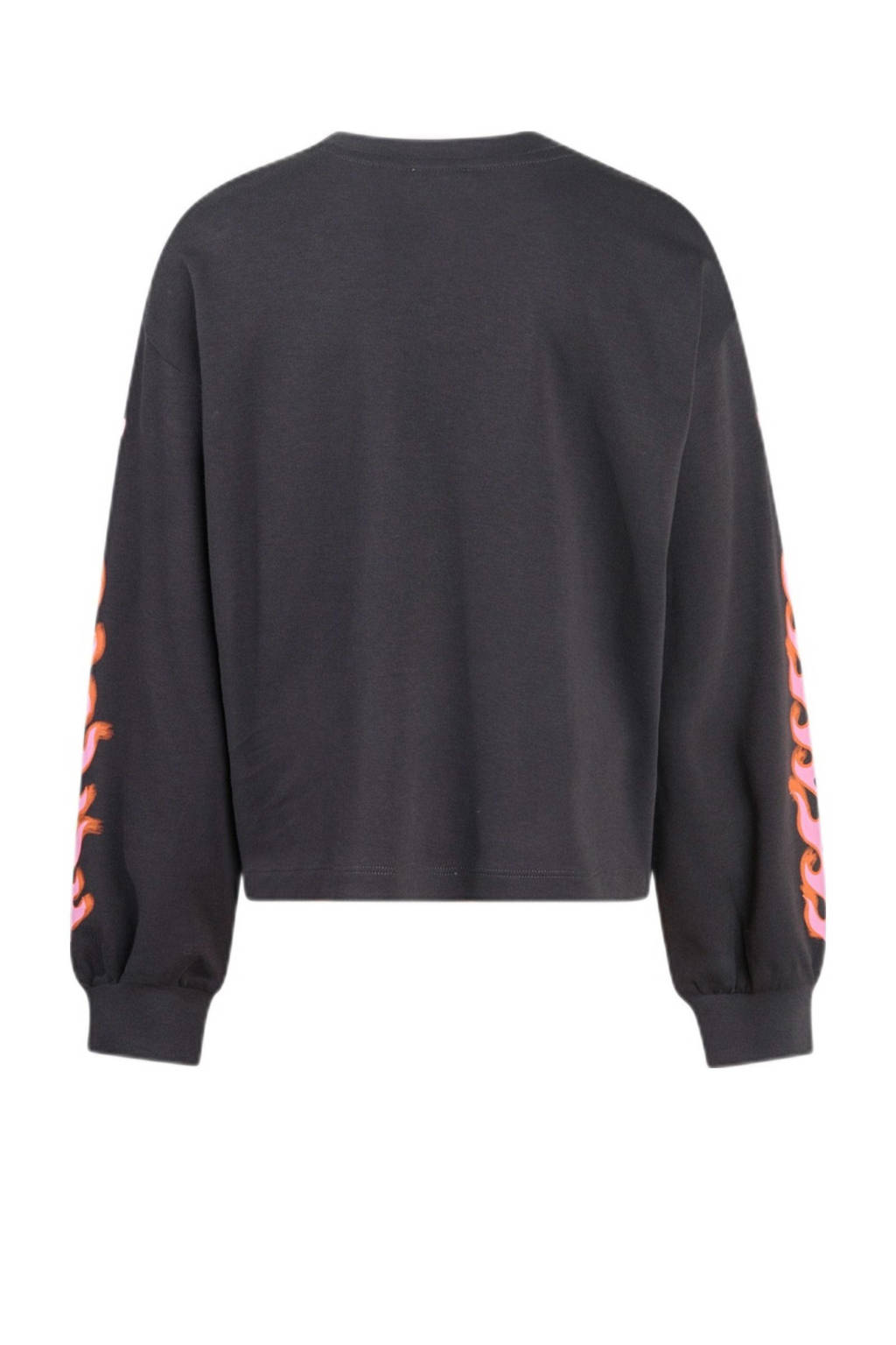 Shoeby sweater met printopdruk donkergrijs