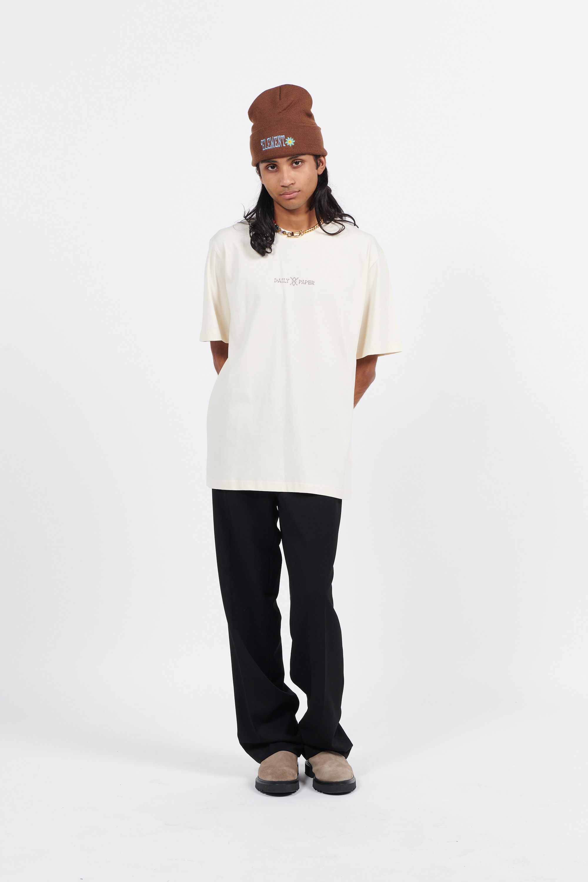 Daily Paper t-shirt raysan ss t-shirt Beige