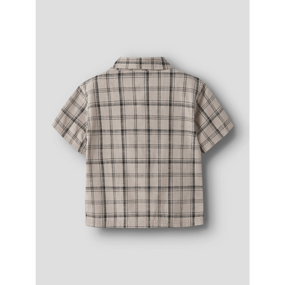 Køb Name It Chateau Gray Check Nmmhowie Ss Nreg Skjorte Box