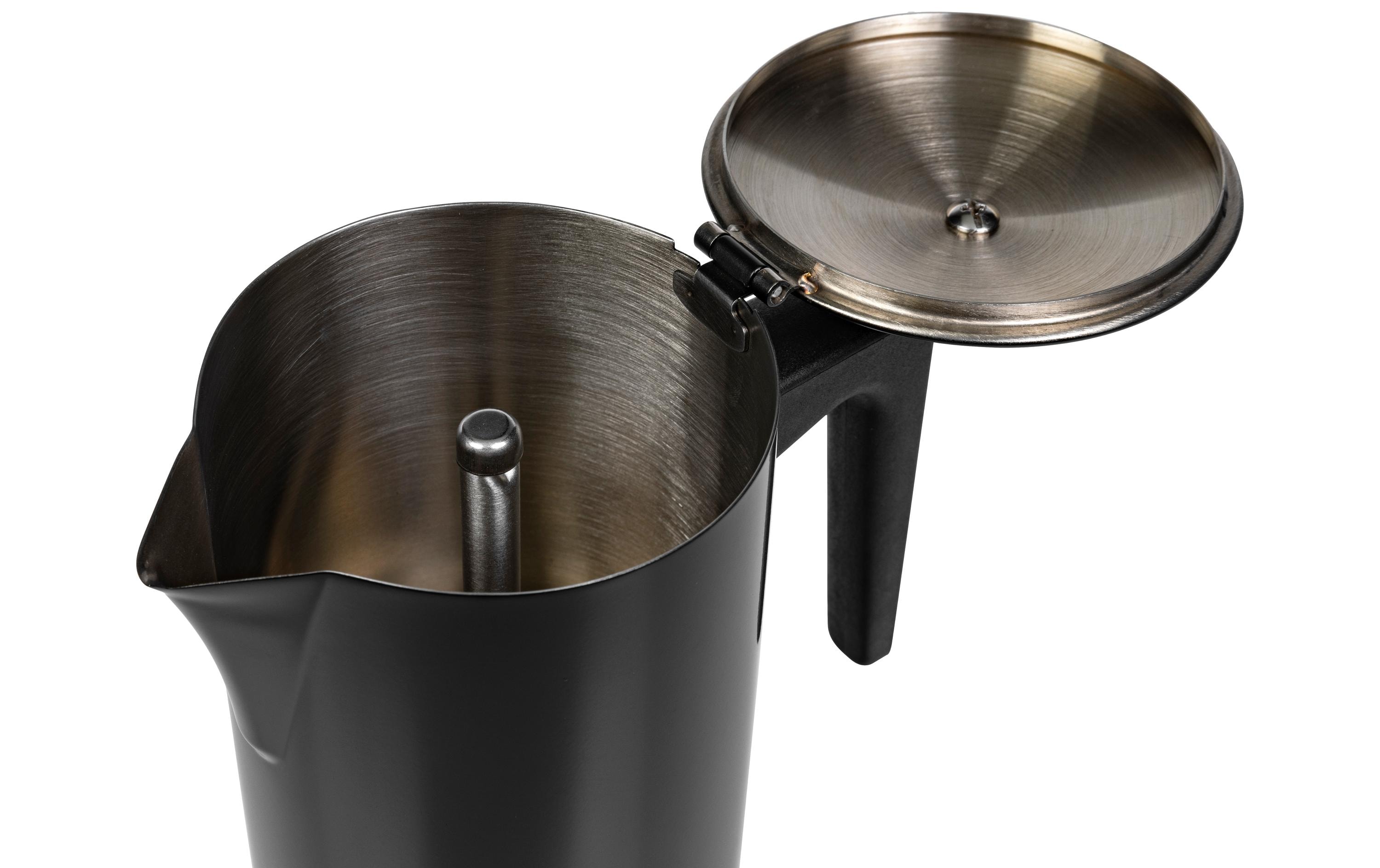 Espressokocher Chicchi 10 Tassen, SchwarzEspressokanne für traditionelle Kaffeezubereitung
