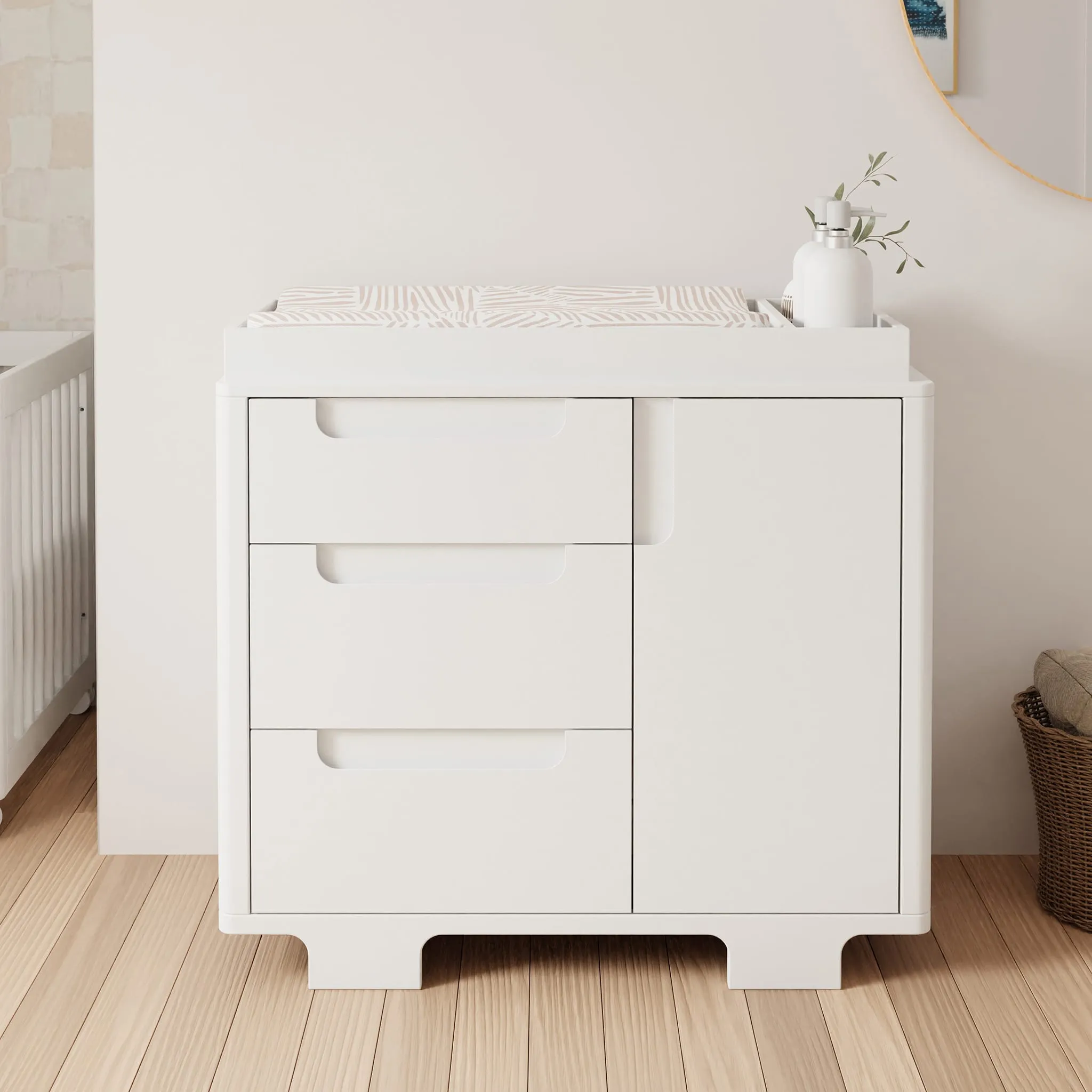 Babyletto Meuble à Langer 3-Tiroirs Yuzu - Blanc