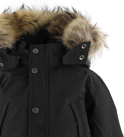 Ver de Terre Daunenjacke m. Fell - Eskimo- Schwarz